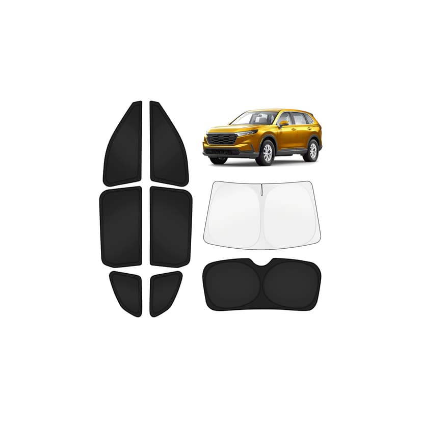 KUST Car Window Shades for Honda CR-V 2023-2025 2026 Windshield Sun Shade Side Window Cover UV Block Privacy Protection CRV Accessories for Camping Blackout Rear Back Full Set 8PCS