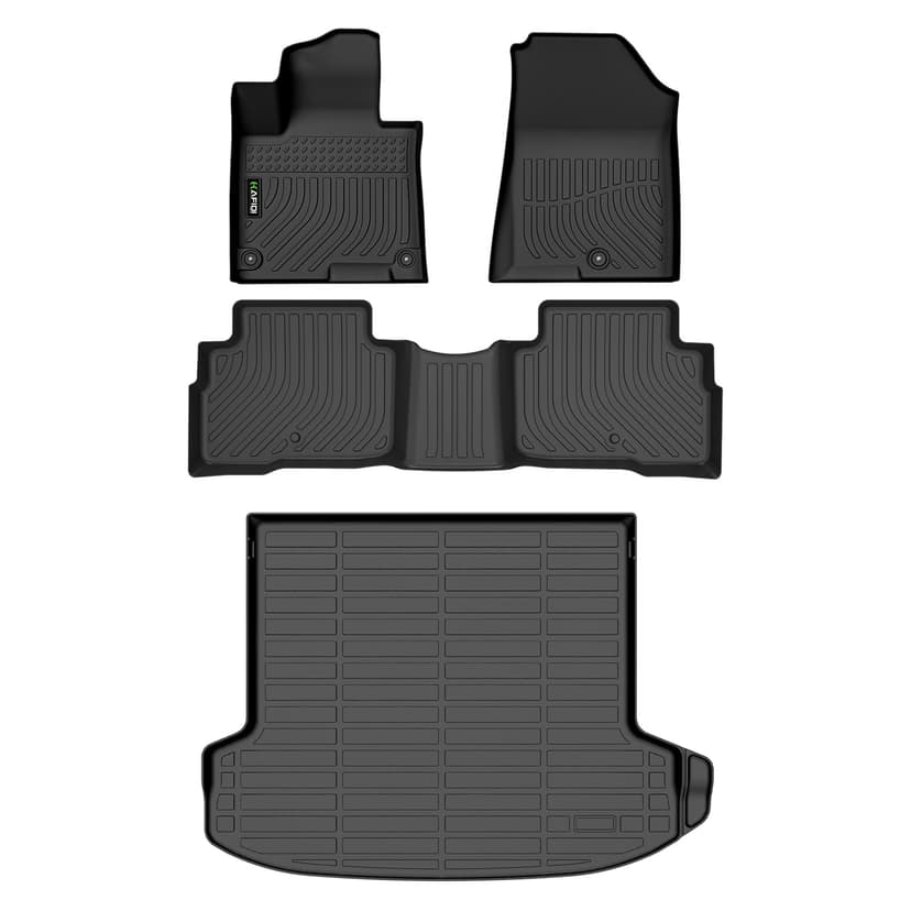 HAFIDI Floor Mats & Cargo Liner for 2026-2027 Kia Sportage Hybrid(Not PHEV) | Custom Fit, All Weather Protection, Non-Slip, Automotive Floor Liners, Raised Edge, Full Set Accessories, TPE, Black