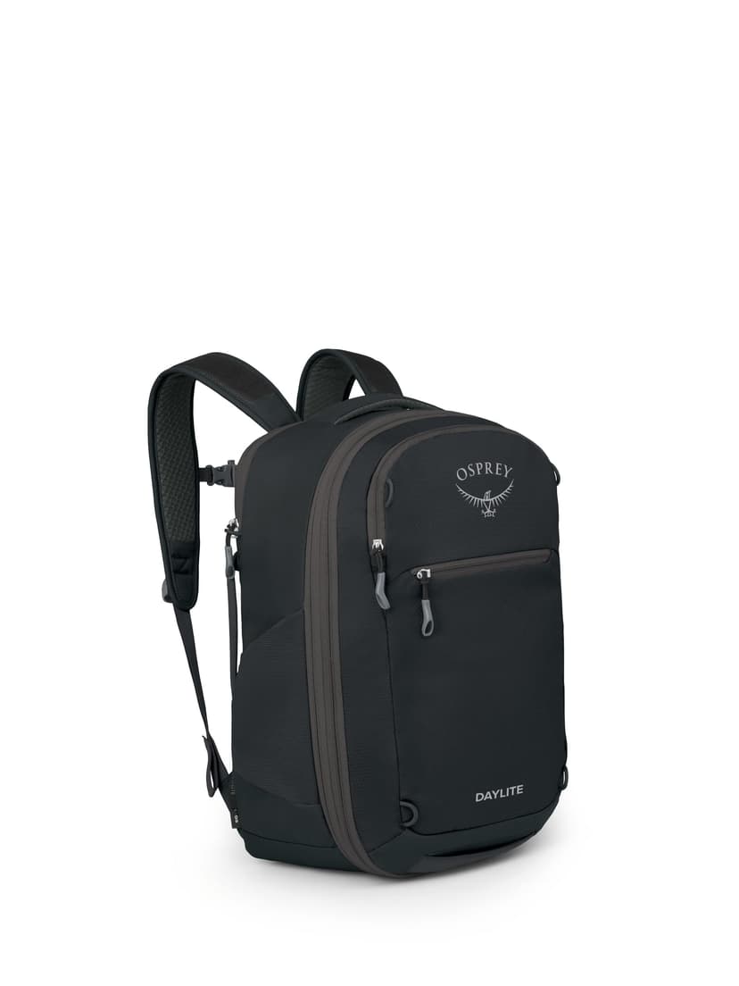Osprey Daylite Expandable 26+6 Travel Pack, Black OS | travel backpack, carry on bag, laptop sleeve, personal item, Black color, OS size