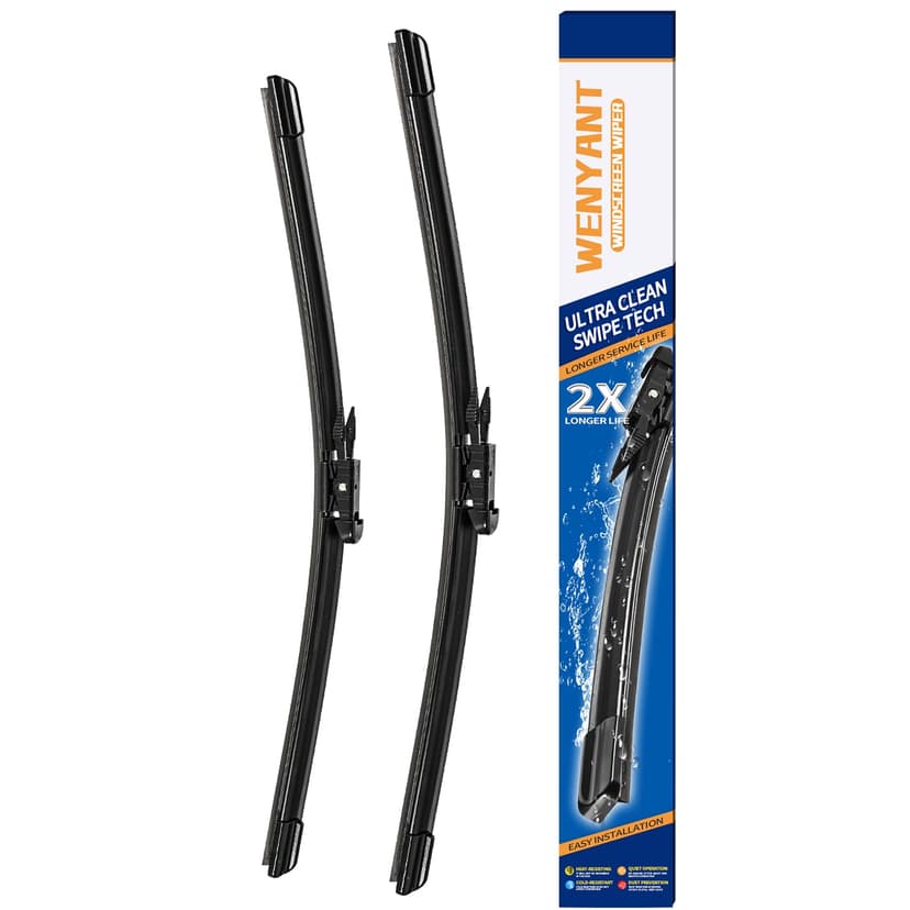 Wenyant 22"/22" Windshield Wipers Compatible with Chevrolet Silverado 1500 2500/3500HD 2008-2013 GMC Sierra 2007-2013 Front Wiper Blades for My Car Original Equipment Automotive Replacement (Set of 2)