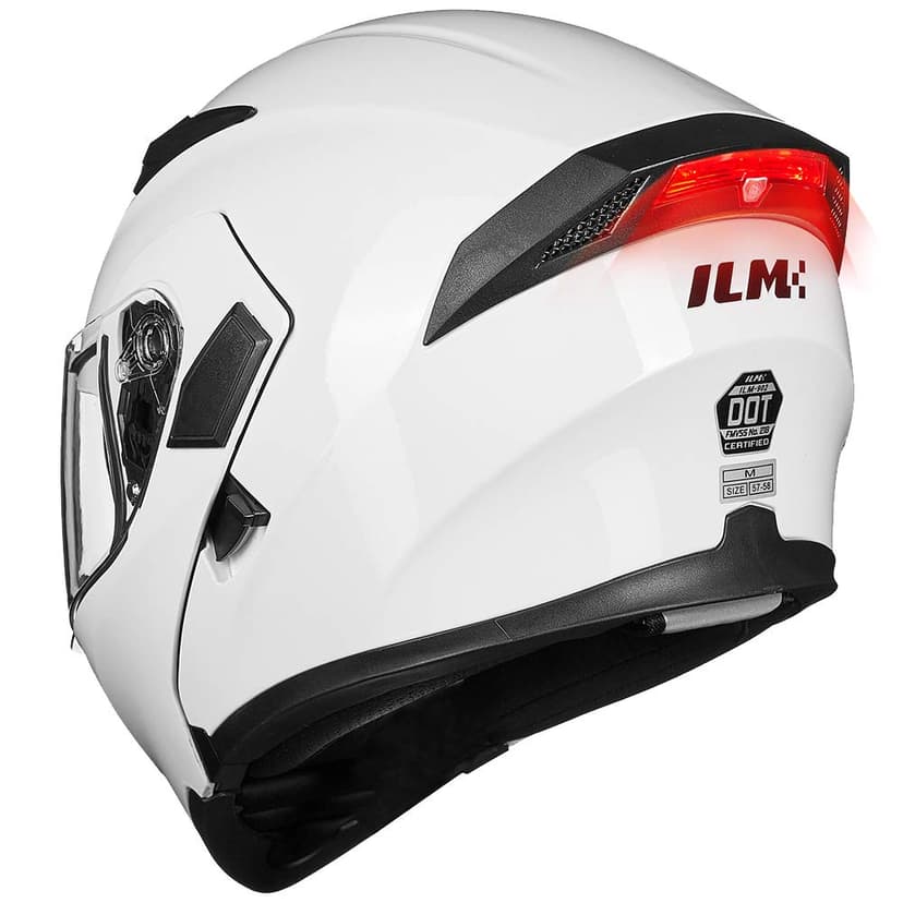 ILM Motorcycle Dual Visor Flip up Modular Full Face Helmet DOT Model 902/902L