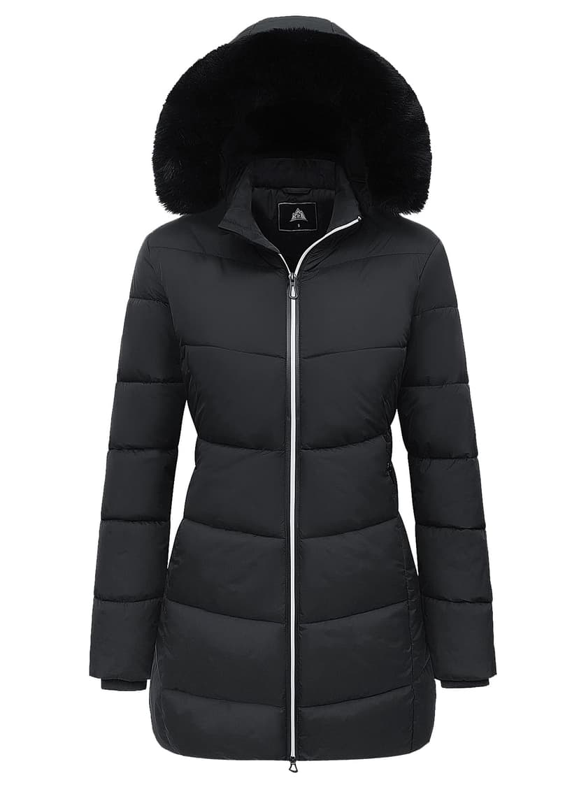 Women's Long Warm Winter Puffer Jacket Lightweight Fashions Down Coats | Winter Windproof Warm Waterproof Thicken Outerwear with Removable Hood