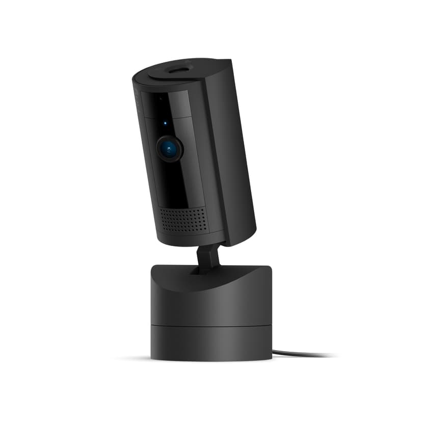 Ring Pan-Tilt Indoor Cam (newest model) — See all around your home or business with 360° pan coverage, HD video, plus Two-Way Talk (2024 release), Black