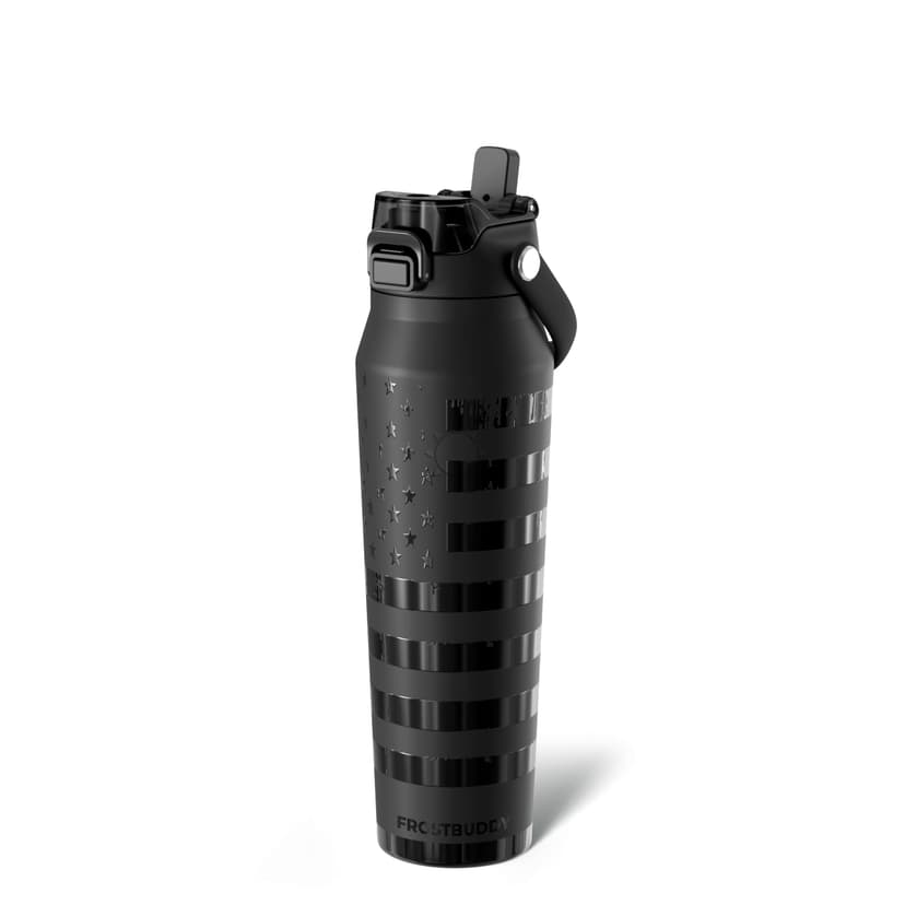 Frost Buddy 32oz Insulated Water Bottle - Straw & Chug Lid - Leak-Proof | Sip-or-chug dual lid | Ice-cold for 24+ hours | Cup-holder friendly | Durable & easy to clean