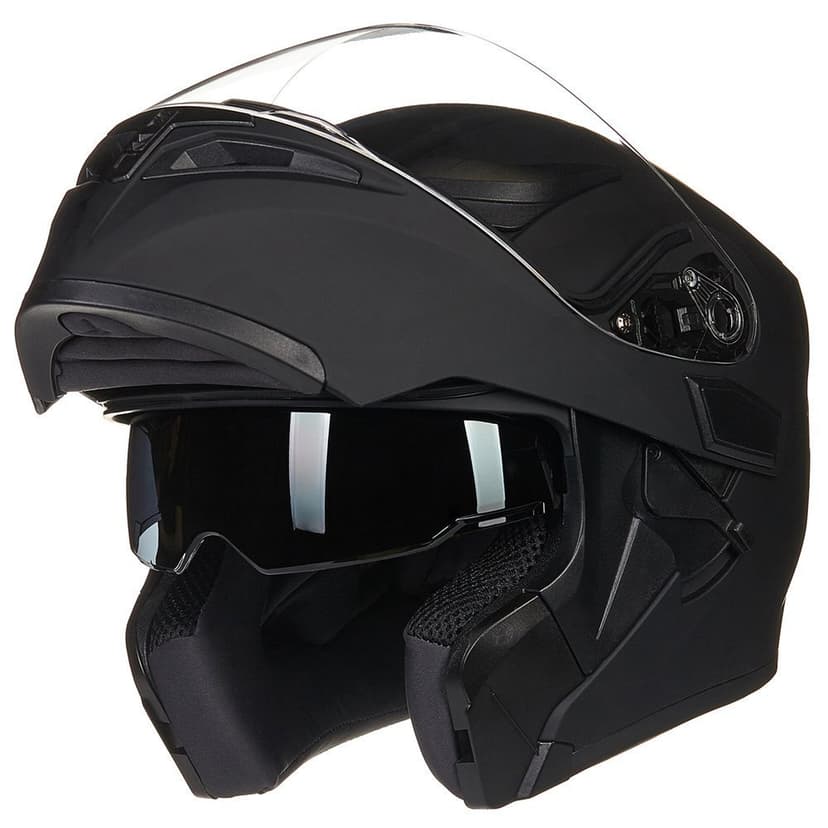 ILM Motorcycle Dual Visor Flip up Modular Full Face Helmet DOT Model 902/902L
