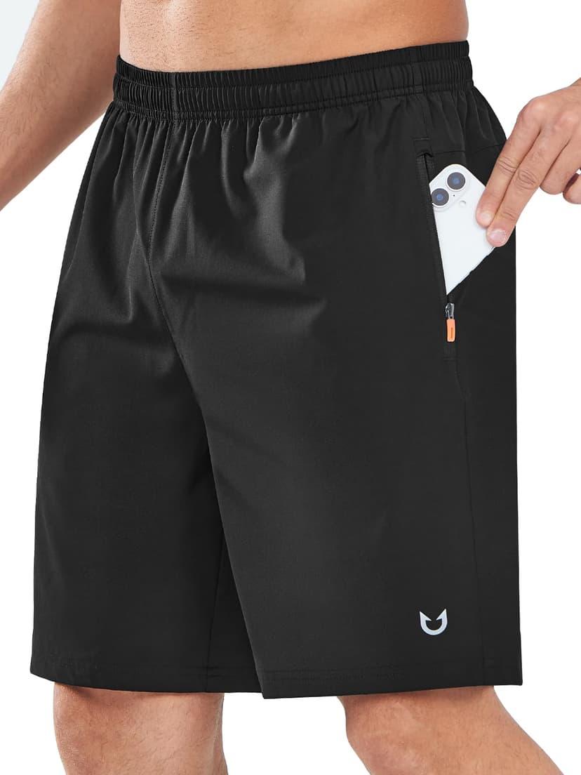 NORTHYARD Men's Athletic Running Shorts Quick Dry Lightweight Zip Pockets | 5", 7", 9" Inseam, Unlined, Adjustable Waist, Moisture Wicking, 4-Way Stretch, UPF 50+, Workout Gym Tennis Basketball Hiking