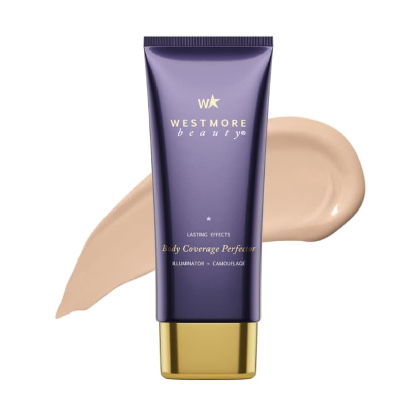 Westmore Beauty Body Coverage Perfector – Waterproof Leg & Body Makeup/Bronzer For Women - Best Tattoo Cover Up Makeup & Tattoo Concealer - 3.5 Oz Light Radiance