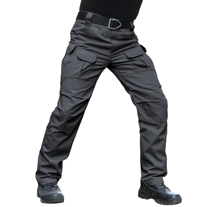 Hiwise Men's Stretch Tactical Pants Water Resistant Ripstop Cargo Pants Outdoor Lightweight EDC Work Hiking Pants