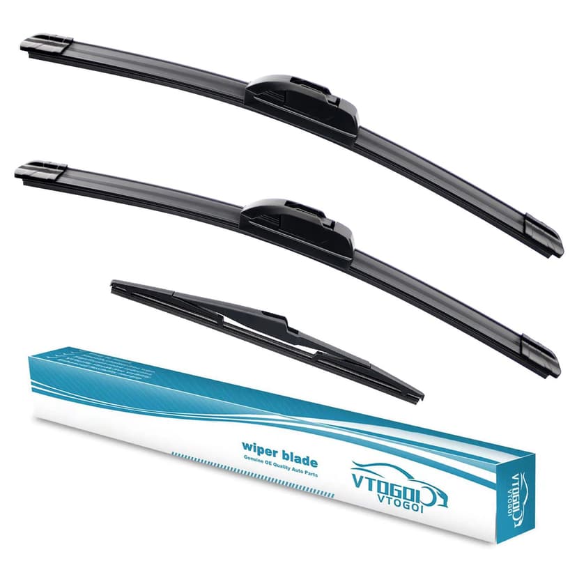 OEM Windshield Wiper Blades Replacement for Hyundai Santa Fe Hyundai Fe Sport 2013 2014 2015 2016 2017 2018, All Weather Original Factory Quality Front & Rear Wipers Set 26"+14"+13" (Pack of 3)
