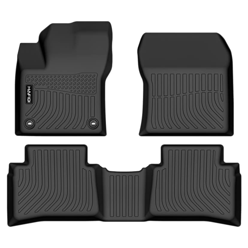 HAFIDI® Floor Mats Fit for 2016-2022 Toyota Prius & Prius Prime (Not for Prius c &Prius v), All Weather Protection TPE Anti-Slip Automotive Prius Floor Liners, Fits 1st & 2nd Row Full Set, Black