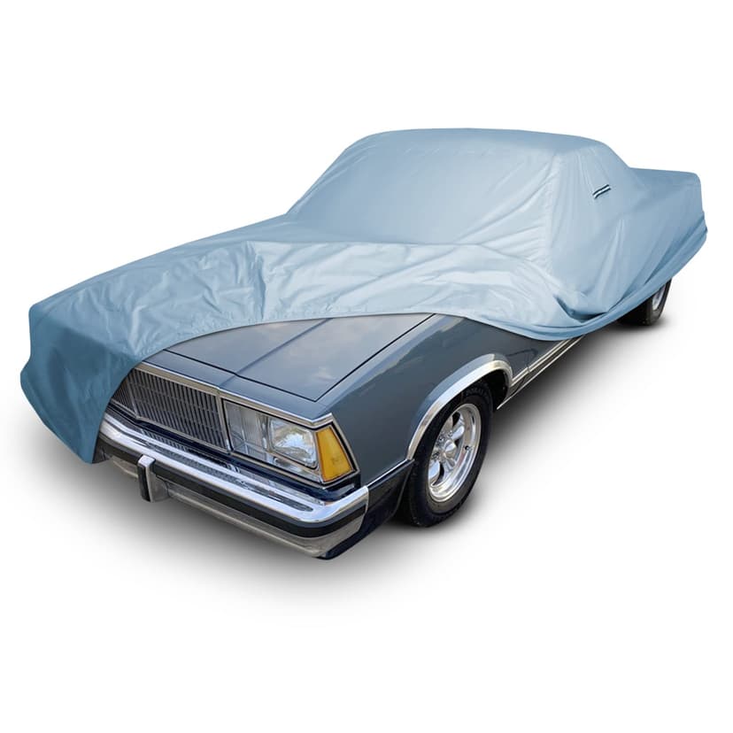 iCarCover Custom Fit [1978-1987 Chevrolet El Camino] Premium Car Cover | Waterproof All Weather Automobiles Hail UV Sun Rain Snow Dust Protection Full Exterior Covers for Outdoor Indoor (Sky Gray)