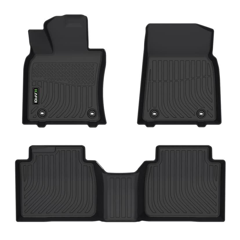 HAFIDI Floor Mats Custom for 2019-2024 ES ES350/ ES300h & 2025 ES300h All Weather Protection TPE Heavy Duty Non-Slip Automotive Floor Liners Fits Front& 2nd Row Full Set Accessories, Black