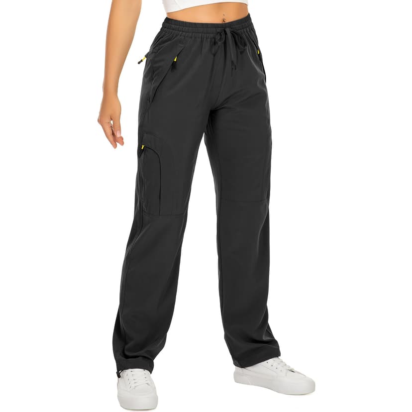 Womens Hiking Pants Quick Dry UPF 50 Lightweight Travel Golf Cargo Safari Pants Zipper Pockets