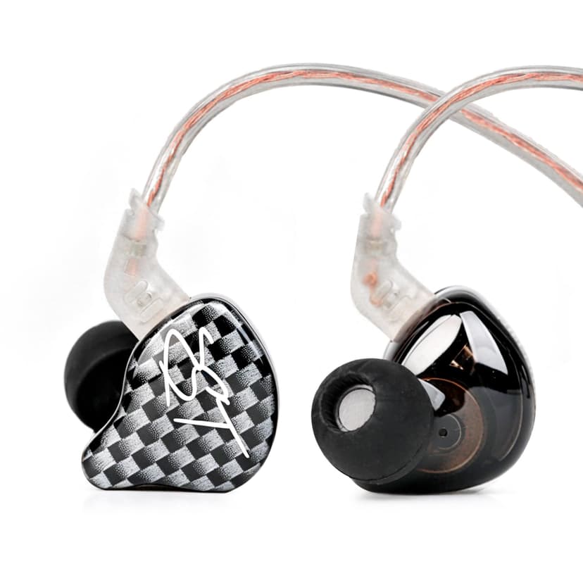 YINYOO KZ-ZST Hybrid Banlance Armature with Dynamic in-Ear Earphone 1BA+1DD HiFi Headset Wired Earbuds IEM Headphones Gaming Earbuds (Black-zst with Microphone)