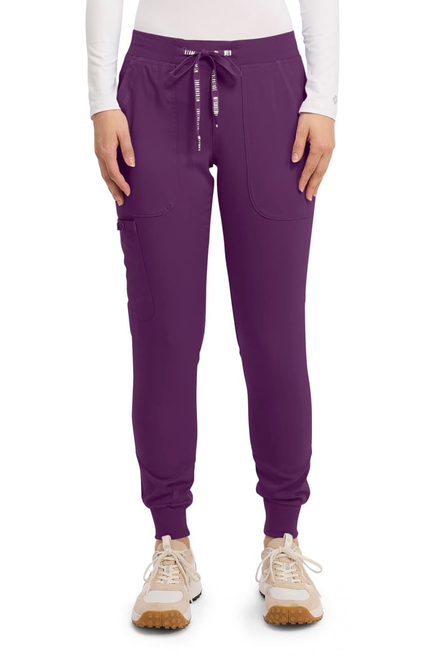 Med Couture Touch Scrub Pants for Women Cargo Jogger Bottoms 5 Pockets
