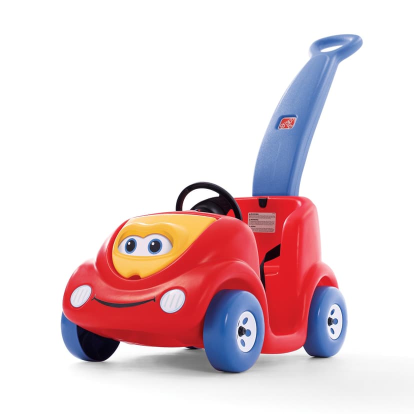 Step2 Push Around Buggy Kids Push Car, Toddler Ride-On Toy with Seat Belt and Horn, Red, Ages 18 Months+