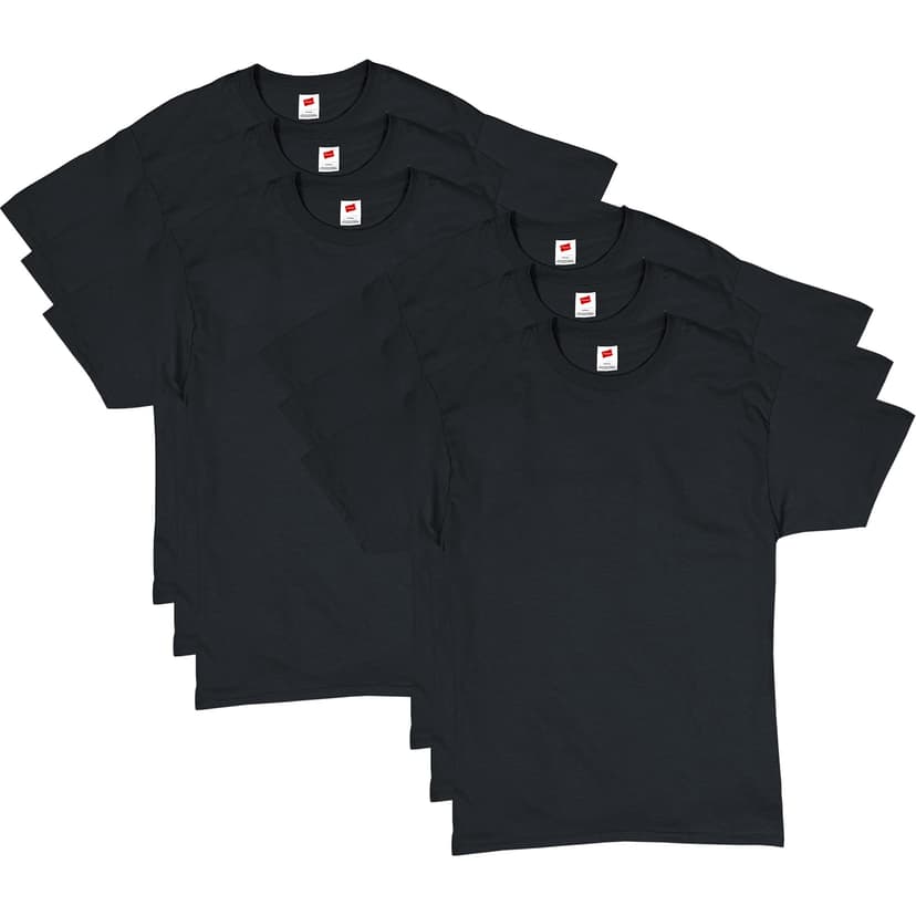 Hanes Men's Short Sleeve T-Shirt Pack, Big & Tall, Crewneck Cotton T-Shirts for Men, Value Packs