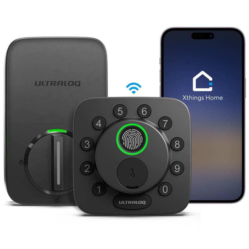 ULTRALOQ Bolt SE Wi-Fi Smart Lock, Matter Over Thread, App Remote Access | Works with Apple Home, Alexa, Google, Smart Door Locks for Front Door with Fingerprint ID, App, Code, Auto Lock, Deadbolt
