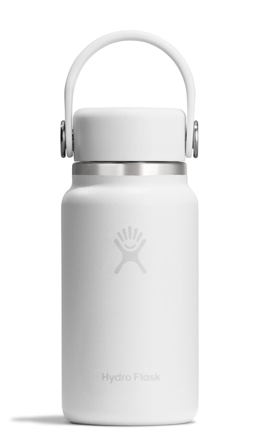 Hydro Flask Micro Bottle - Insulated Mini Leak Proof Flask for Purse or Pocket in 6.7 Oz Tonal White