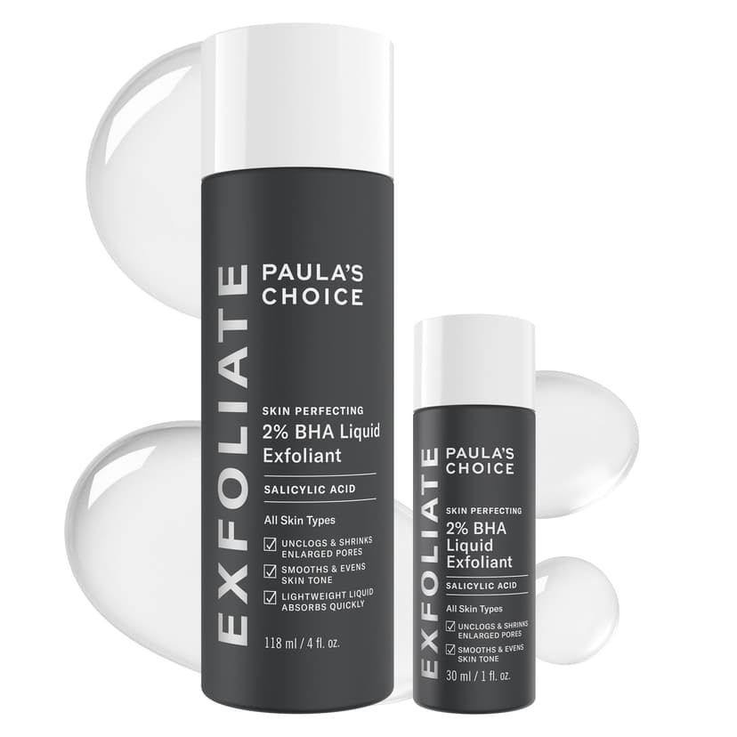 Paula's Choice SKIN PERFECTING 2% BHA Liquid Exfoliant with Salicylic Acid, Facial Polish for Pores, Wrinkles & Fine Lines, Suitable for Blackhead-Prone Skin, Fragrance-Free