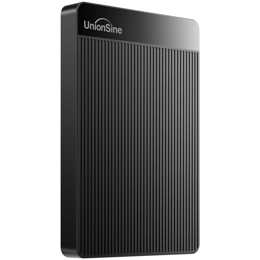 UnionSine 500GB Ultra Slim Portable External Hard Drive HDD-USB 3.0 | for PC, Mac, Laptop, PS4, Xbox one, Xbox 360-(Black)