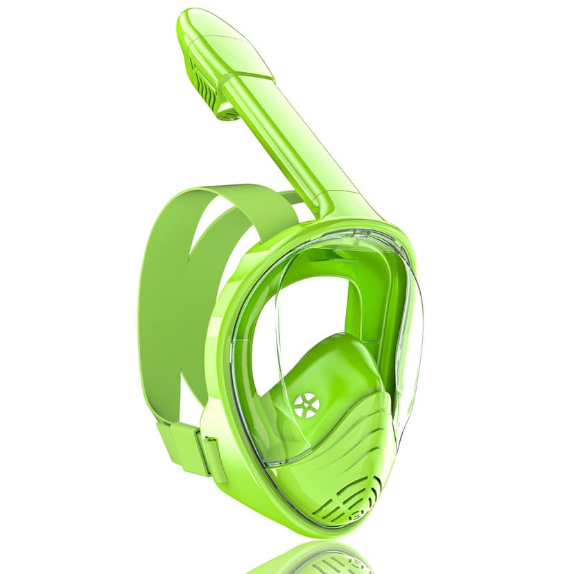 QingSong Kids Snorkel Mask Full Face, Snorkeling Set with Camera Mount, Foldable 180 Degree Panoramic View Snorkeling Gear Anti-Fog Anti-Leak