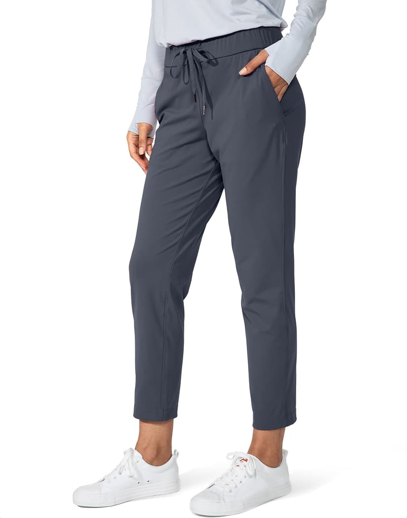 G Gradual Women's Pants with Deep Pockets 7/8 Stretch Ankle Sweatpants for Golf, Athletic, Lounge, Travel, Work