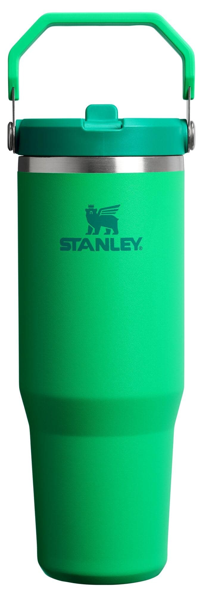 STANLEY IceFlow 2.0 Flip Straw Tumbler, 30 oz, Meadow | Easy Carry Handle | Twist On Lid and Flip Up Straw | Leak Resistant Water Bottle | Insulated Stainless Steel | BPA-Free