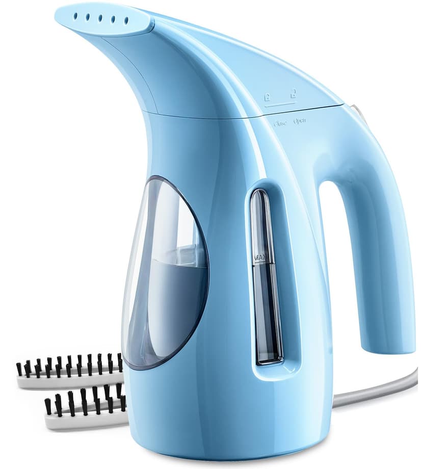 HiLIFE Steamer for Clothes, Portable Handheld Design, 240ml Big Capacity, 700W, Strong Penetrating Steam, Removes Wrinkle, for Home, Office(ONLY FOR 120V) (Blue)