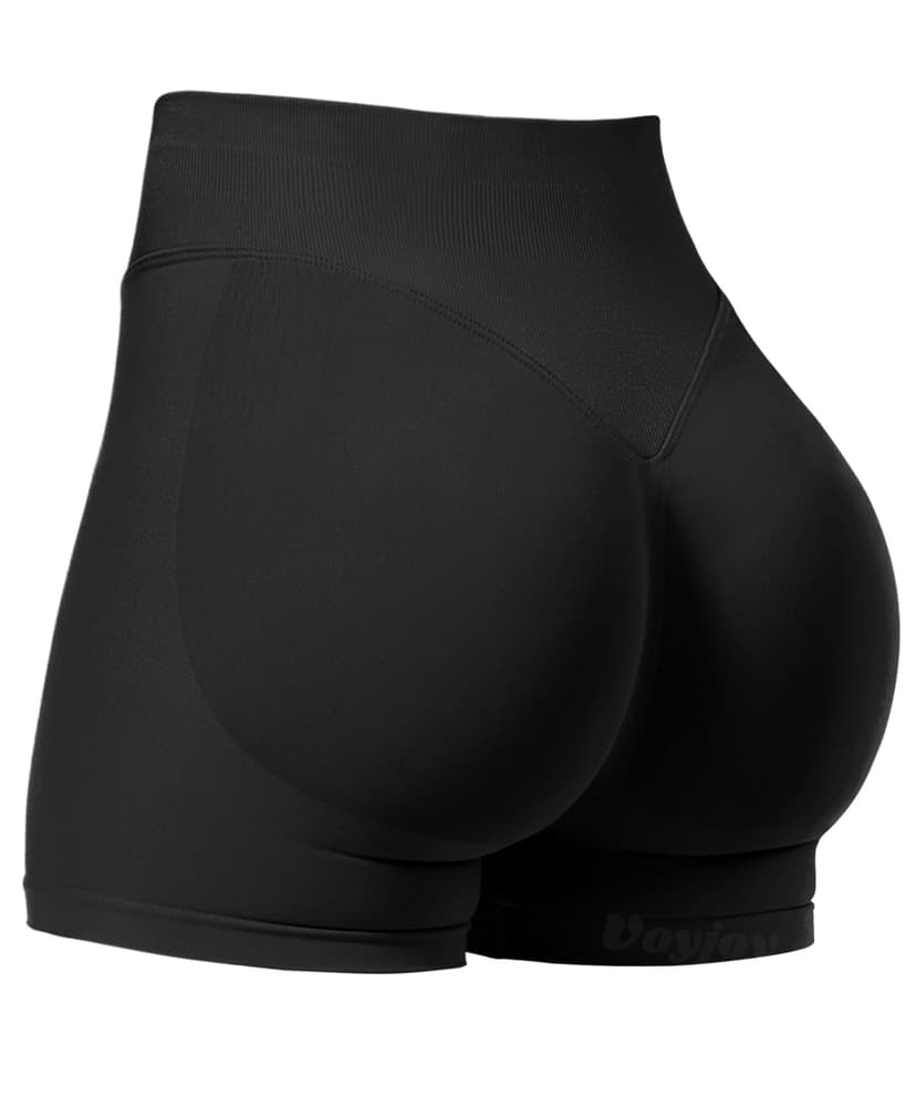 VOYJOY Women Workout Impact Shorts 2.5"/ 3.6"/ 4.5"/ 6" Scrunch Butt Lifting Gym Seamless Booty Biker Shorts