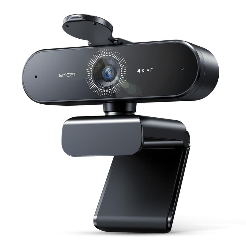 EMEET NOVA 4K Webcam for PC, Ultra 4K HD, PDAF Autofocus, Dual Omni Mics | 73° FOV, Auto Light Correction, USB-A, Privacy Cover, Ideal for High-End Business Meetings&Live Streaming
