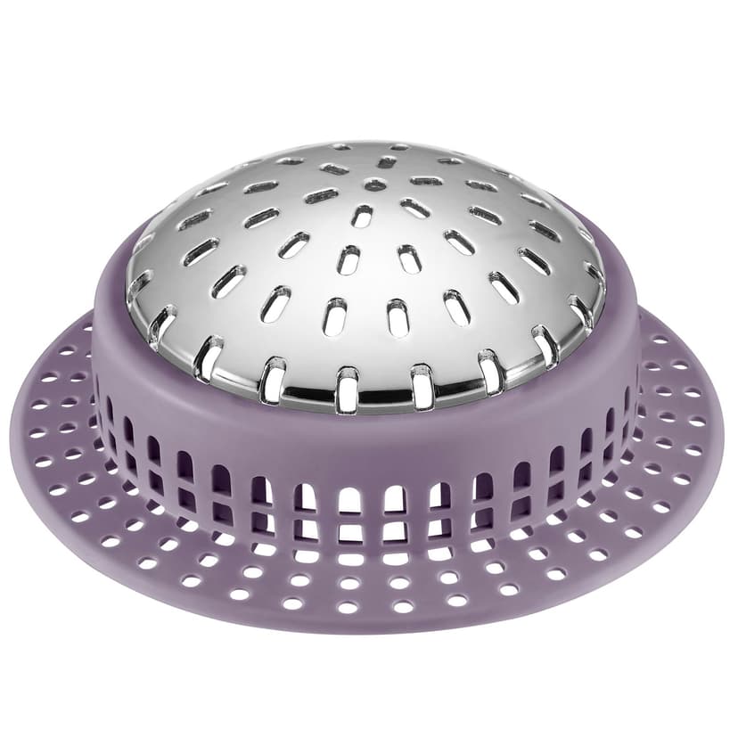 Aluvor Bathtub Drain Hair Catcher Shower Drain Cover Sink Drain Protector | Bathroom Sink & Bathtub Drain Strainer for Pop-Up & Regular Drains, purple