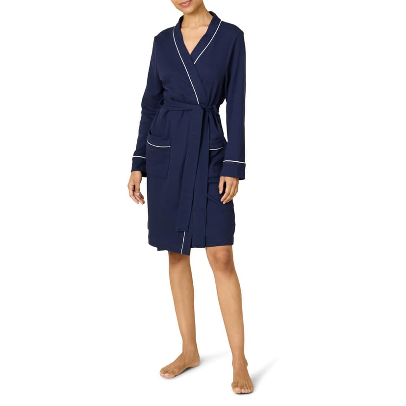 Amazon Essentials Women's Lightweight Waffle Full-Length Bath Robe with Pockets (Available in Plus Size)