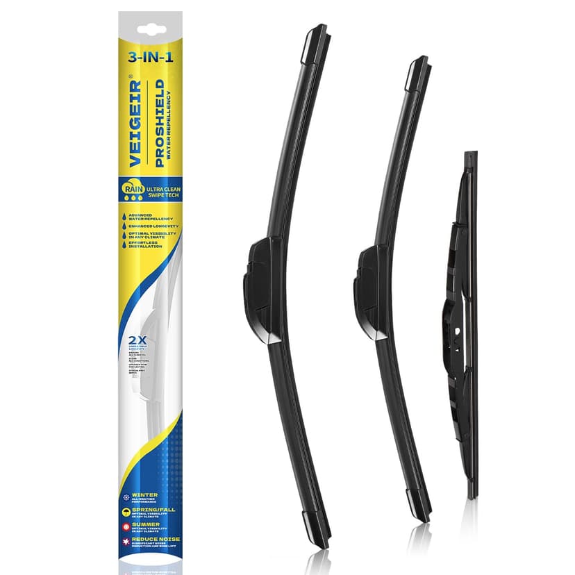 3 Pack Windshield Wiper Blades Compatible With 1999-2004 Honda Odyssey / 1999-2003 Lexus RX300 Original Factory Quality Front Rear Wipers Blade Set for My Car - 24" 21" 16"