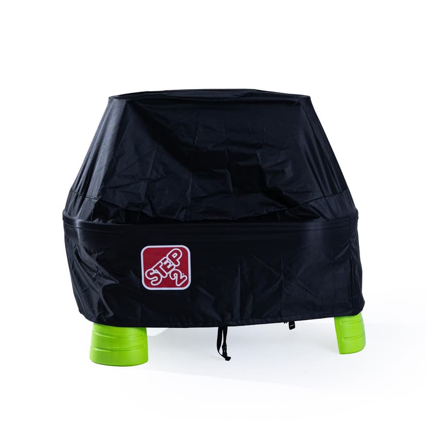 Step2 Rain Showers Splash Pond Water Table for Kids with Cover, Toddler Outdoor Sensory Playset, 13 Accessories, Blue and Green, Ages 18 Months+