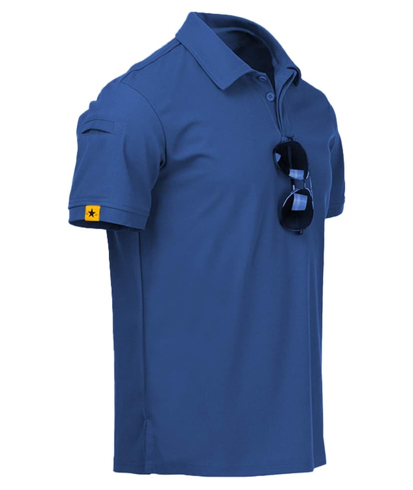 ZITY Mens Polo Shirt Short Sleeve Sports Tactical T-Shirt Athletic Golf Polos Daily Casual Stylish Collared Shirts for Men