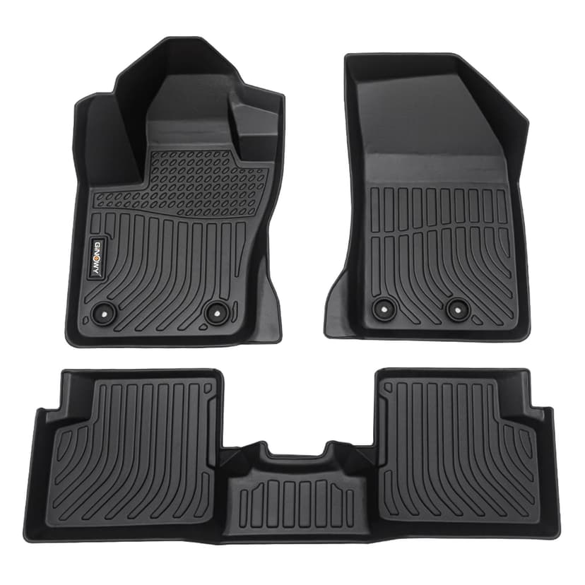 GINOWY- Floor Mats for Jeep Renegade 2015-2023 2024, TPE All Weather Car Floor Mats Renegade Car Accessories Mats Heavy Duty Floor Liners Black