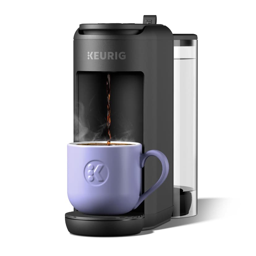 Keurig K-Mini Mate Plus Single-Serve K-Cup Pod Coffee Maker, Compact, 3 Cup Sizes, Brew Over Ice and Strong Button Features, 50 oz Removable Reservoir, Matte Black