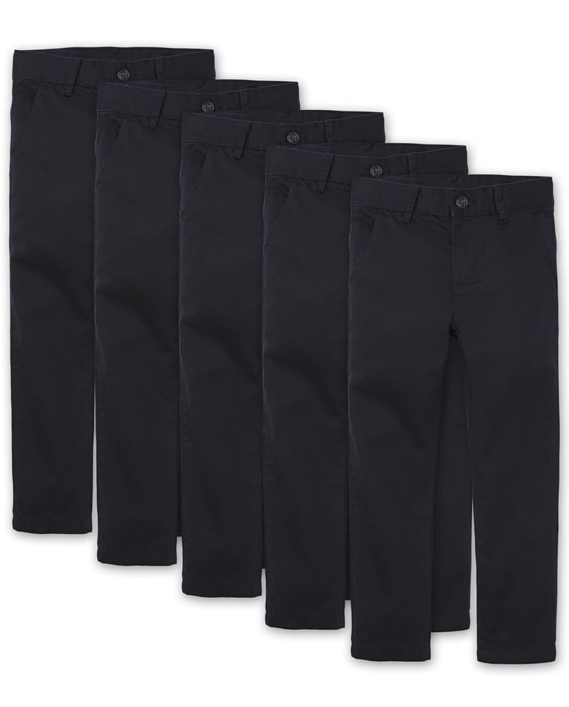The Children's Place Boys' Stretch Skinny Chino Pants, Multipacks
