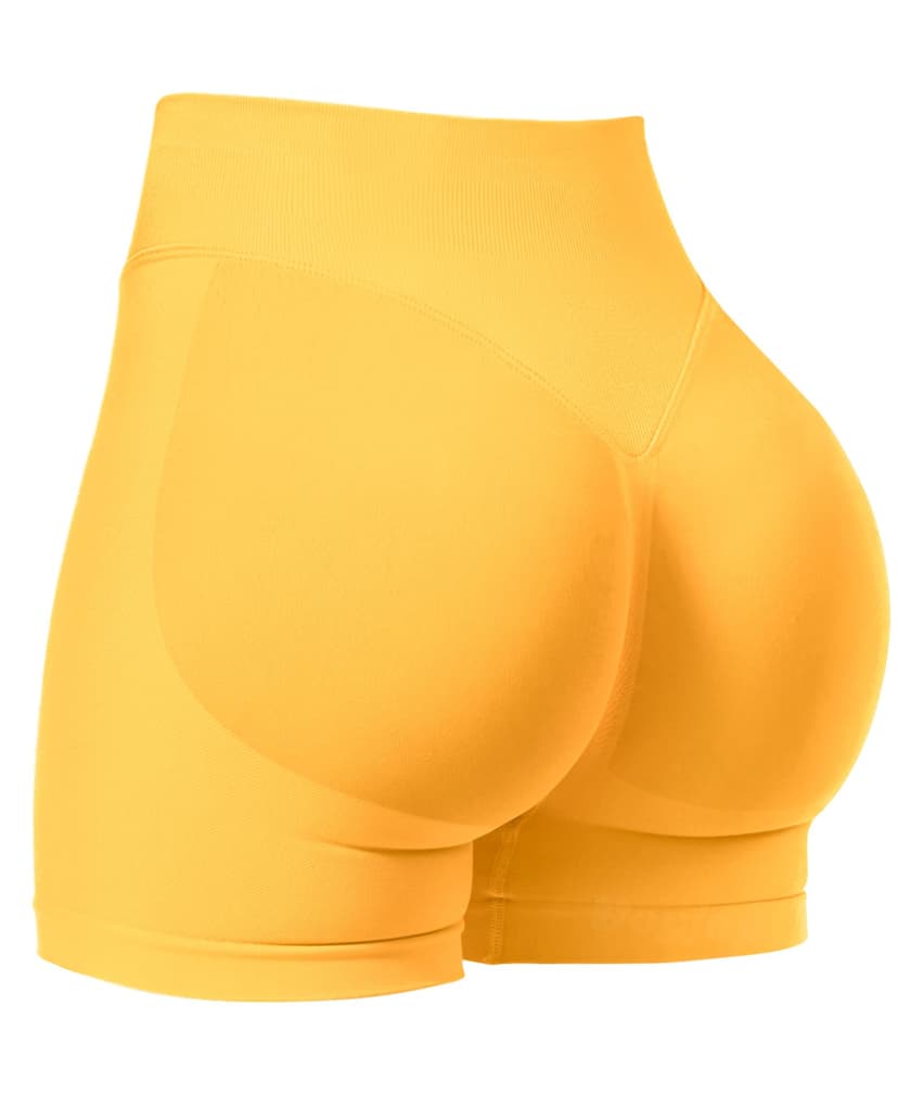 VOYJOY Women Workout Impact Shorts 2.5"/ 3.6"/ 4.5"/ 6" Scrunch Butt Booty | Tummy Control, High Waisted, Bike Short, Gentle Compression, for Women