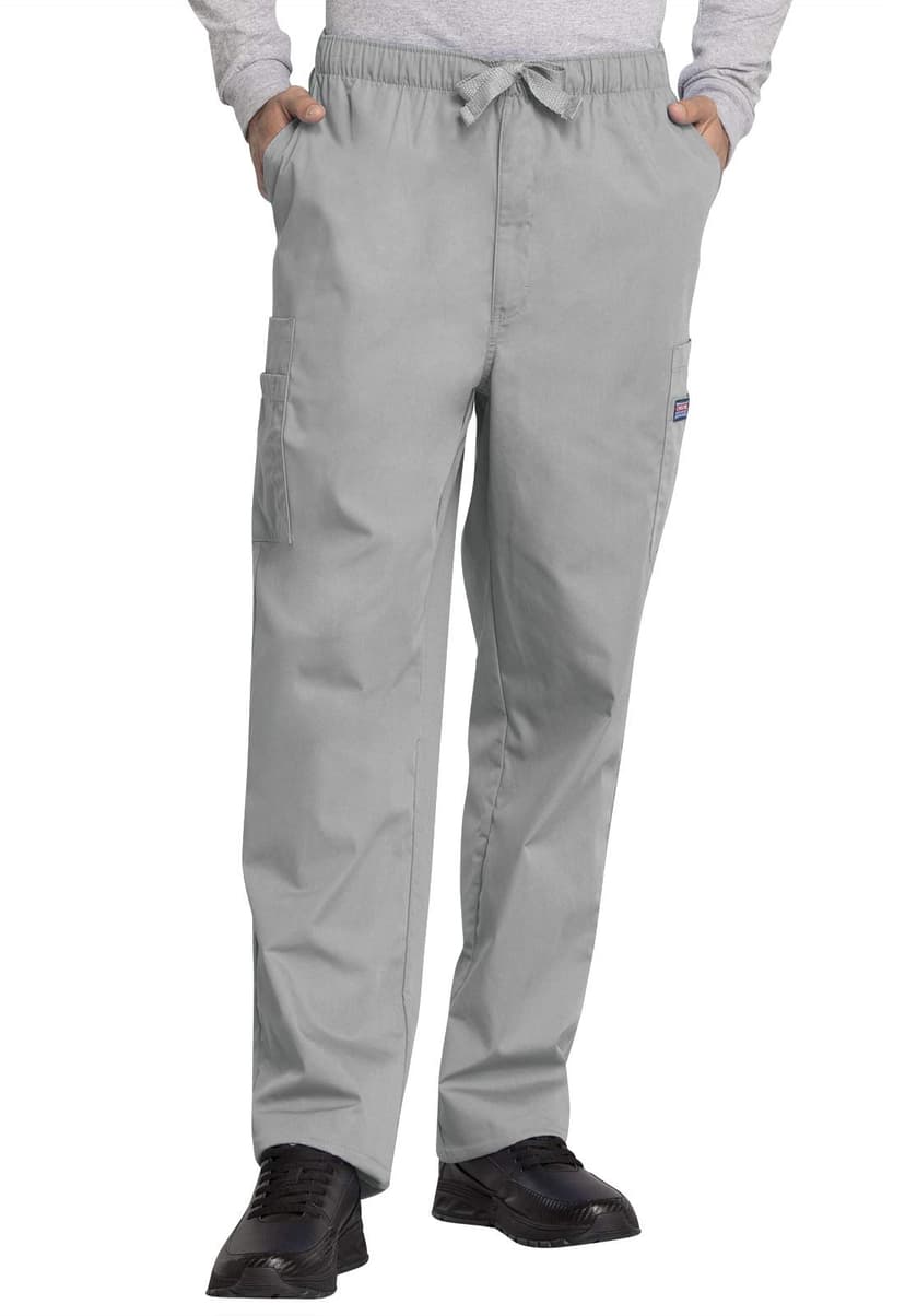 Cherokee WW Originals Scrub for Men Fly Front Cargo Pant with 7 Pockets | Fade-resistant Fabric, Cargo Styling for Storage, Durable Construction, Elastic Waist, Zip Fly, Easy Care, Workwear Uniform