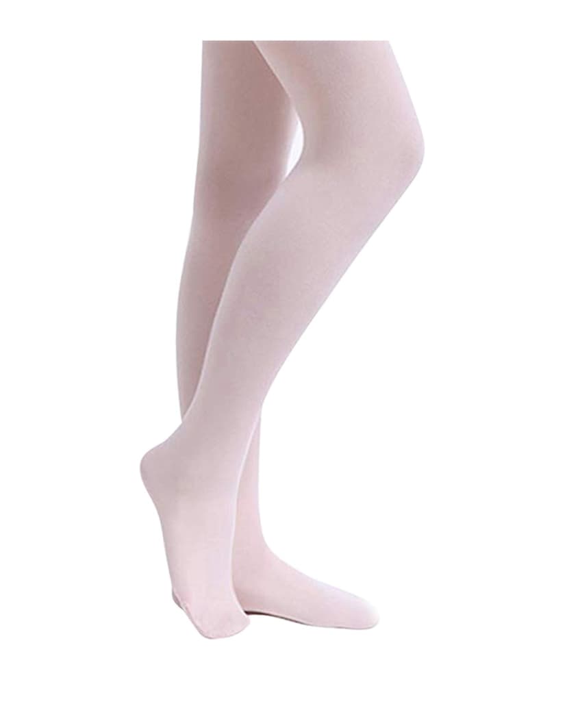 Stelle Girls' Footed Ballet Tights for Dance Class Toddler Kids 2T-15Y | High Waist, Stretch, Opaque Coverage, Soft Stocking, Teen & Youth Pantyhose, Ballerina, Studio, Stage, Performance, Recital