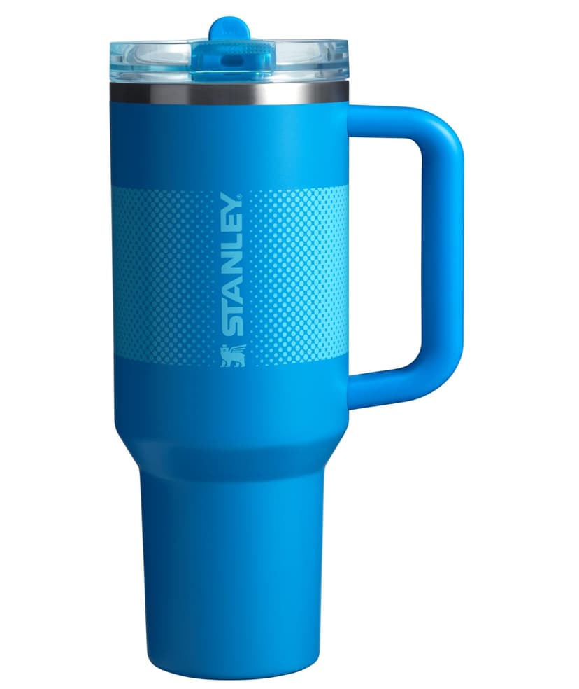 STANLEY Quencher ProTour Flipstraw Tumbler, 40 oz, Azure Fade | Built-In Straw & Handle | Cupholder Compatible for Travel | Leakproof Insulated Stainless Steel Cup | BPA-Free