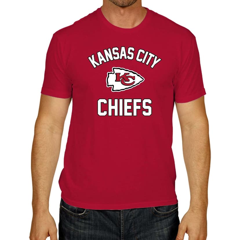 NFL Gameday Cotton Blend T-Shirt for Men and Women - Licensed | Officially licensed NFL gameday cotton blend tee with thermal print team graphics - tagless fit S to 5XL