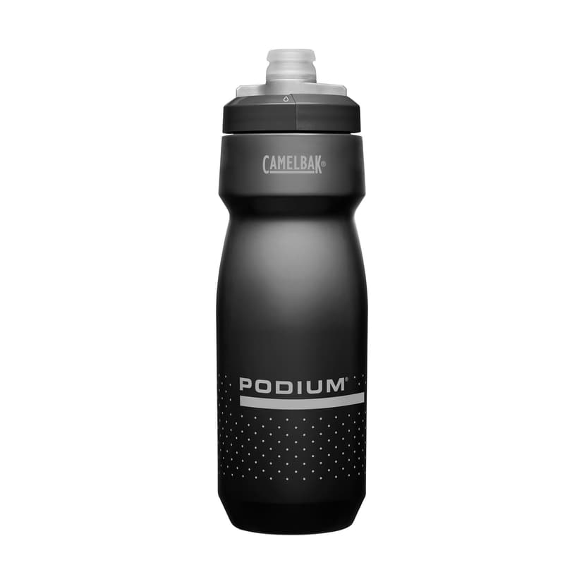 CamelBak Podium Bike Squeeze Water Bottle, High Flow Easy Squeeze Design for Cycling Performance, 24oz, Black