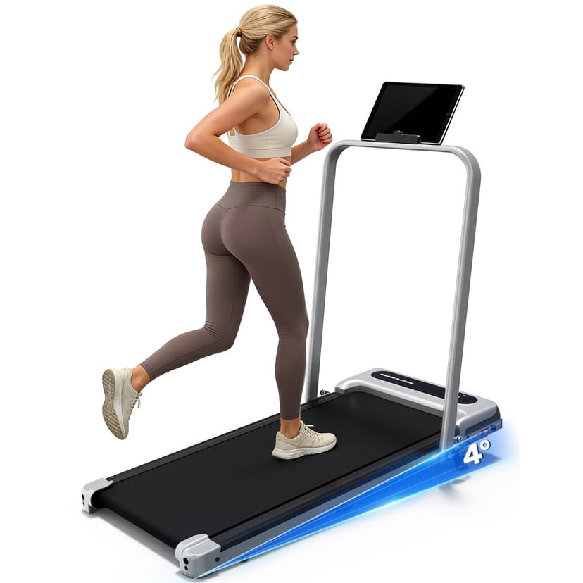 Yagud Walking Pad, Walking Pad Treadmill for Home Office, Portable Under Desk Treadmill with Remote Control and LED Display, Walking Jogging Running Machine