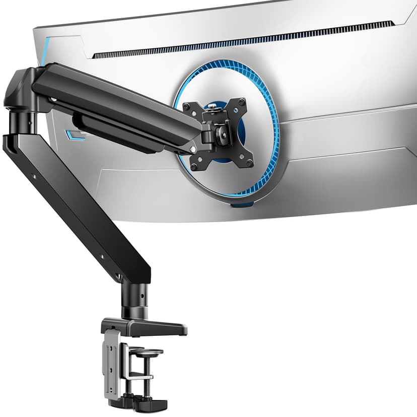 ErGear Heavy Duty Monitor Arm for 13-49″ Ultrawide Screens, 37.4 lbs Capacity, Full Motion Monitor Desk Mount, Rock-Solid Support, Dual C-Clamp & Grommet Mount, VESA 75x75/100x100mm