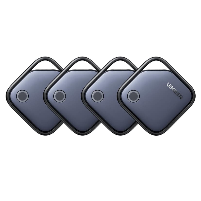 UGREEN FineTrack Air Tracker Tags (iOS Only) 4 Pack Key Finder | Bluetooth Tracker 2-Year Replaceable Battery Compatible with Apple Find My for Keys, Luggage [Apple Find My Certified]