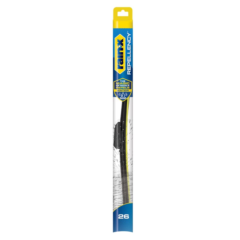 Rain-X 810326 Repellency Water Repellent Wiper Blades, 26" Windshield Wiper, All Weather Streak-Free for Enhanced Visibility w/Water Repellency Formula [Amazon Exclusive]