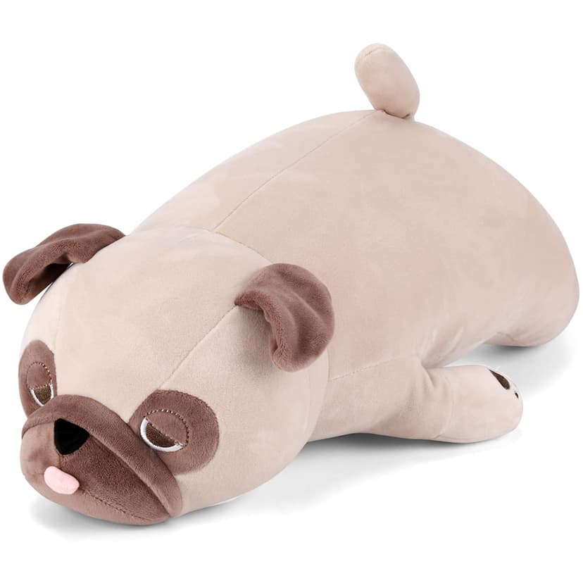 gnomantic Pug Weighted Stuffed Animals, Plush Pillow for Kids | 22 Inch, 4.5lbs